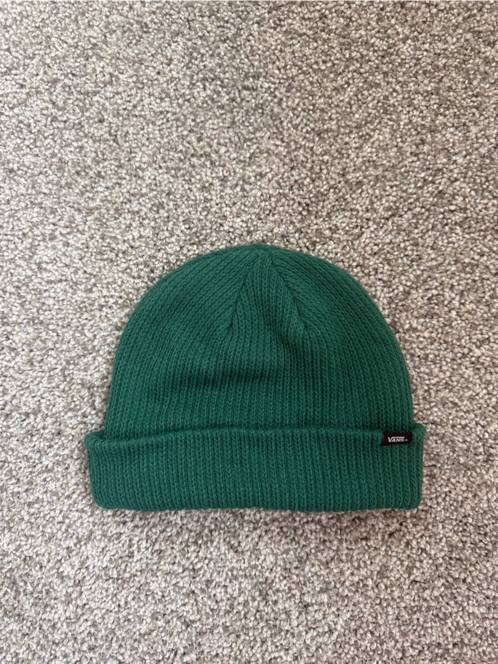 Vans Dark Green Ribbed Cuffed Beanie